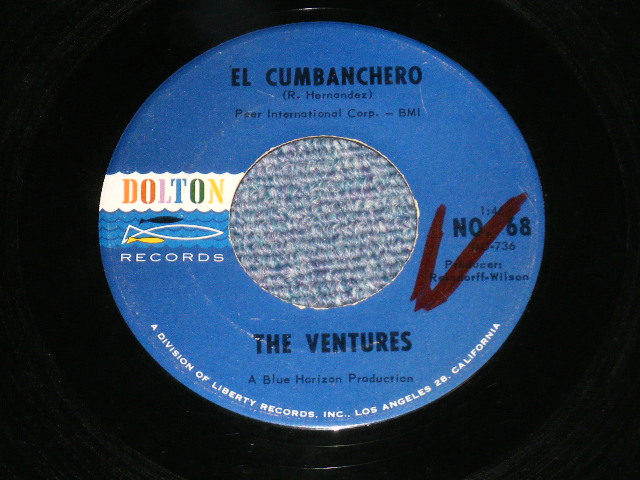 画像1: THE VENTURES - EL CUMBANCHERO : SKIP TO M' LIMBO  ( Ex-/Ex- WOL) / 1963 US AMERICA ORIGINAL "DARK BLUE with BLACK PRINT Label" 7" Single