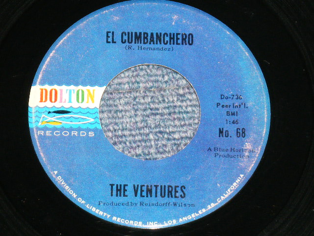 画像1: THE VENTURES - EL CUMBANCHERO : SKIP TO M' LIMBO  ( Ex/Ex ) / 1963 US AMERICA ORIGINAL "DARK BLUE with BLACK PRINT Label" 7" Single