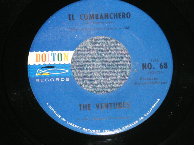 画像1: THE VENTURES - EL CUMBANCHERO : SKIP TO M' LIMBO  ( Ex+++ Looks:MINT-/Ex+++ Looks:MINT- ) / 1963 US AMERICA ORIGINAL "DARK BLUE with BLACK PRINT Label" 7" Single