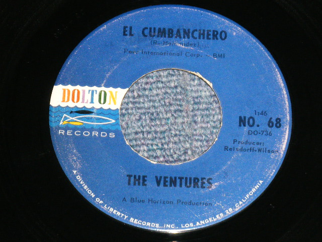 画像1: THE VENTURES - EL CUMBANCHERO : SKIP TO M' LIMBO  ( Ex++ Looks:Ex+++/Ex++ Looks:Ex+++  ) / 1963 US AMERICA ORIGINAL "DARK BLUE with BLACK PRINT Label" 7" Single