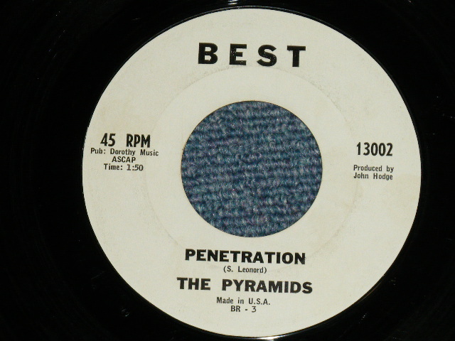 画像1: The PYRAMIDS ( 60's American Surf Garage ) - PENETRATION : HERE COMES MARSHA  (Ex+++/Ex+++  Looks:MINT-) / 1964 US AMERICA ORIGINAL "WHIET LABEL (PROMO?)" Used 7" Single 