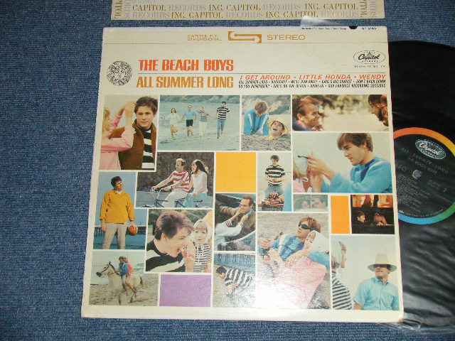 画像1: The BEACH BOYS - ALL SUMMER LONG  ( "DON'T BACK DOWN" on FRONT Cover ) (Matrix # A) ST-1-2110-B5 /B)  ST-2-2110-W1 ) (Ex++/VG+++)  / 1964 US AMERICA ORIGINAL 2nd Press Jacket with"DON'T BACK  DOWN" STEREO Used LP