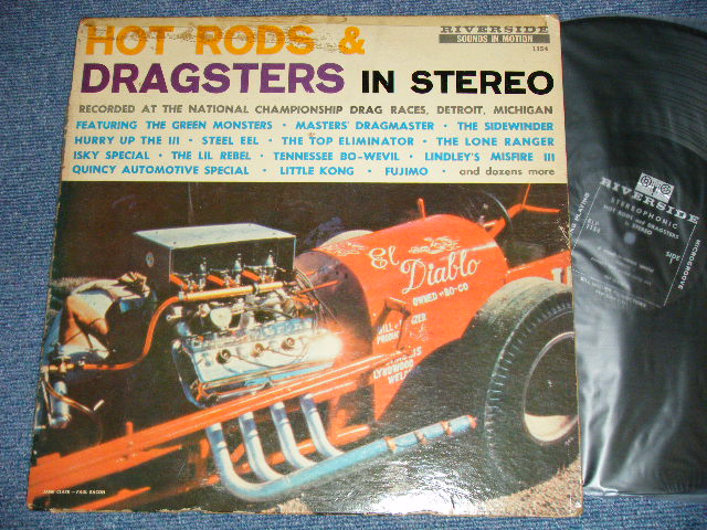画像1: Live Recordings : Sound Noise  - HOT RODS & DRAGSTERS IN STEREO  (VG+++/Ex ) / 1960's US AMERICA ORIGINAL STEREO Used LP 