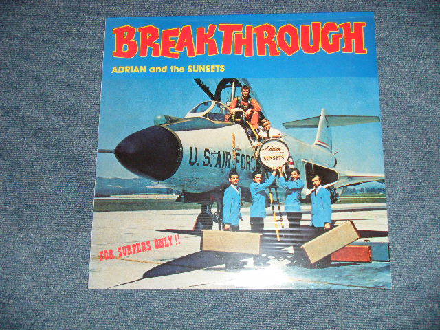 画像1: ADRIAN and The SUNSETS - BREAK THROUGH  (SEALED)   / 1980's  US AMERICA REISSUE "BLUE WAX Vinyl"  "BRAND NEW SEALED" LP