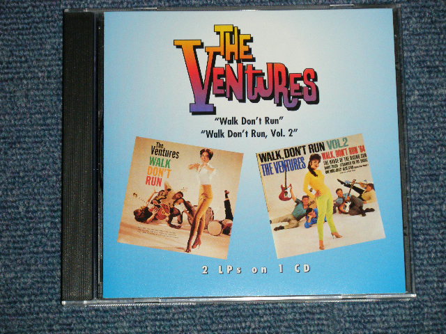 画像1: THE VENTURES - WALK DON'T RUN + WALK DON'T RUN VOL.2  ( 2 in 1+ BONUS TRACK )(MINT/MINT)  / 1996 US Used  CD 