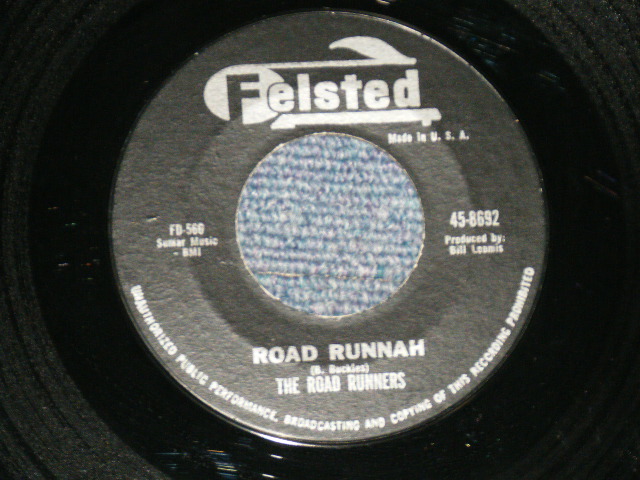 画像1: The ROAD RUNNERS - ROAD RUNNAH (ROCKIN' GARAGE INST) : QUASIMOTO (HOT ROD)  (MINT-/MINT-) /  1963 US ENGLAND ORIGINAL "PROMO" Used 7" Single 
