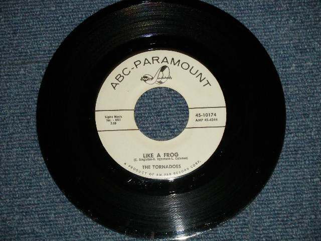 画像1: THE TORNADOES -  LIKE A FLROG : CORA ( Ex++/Ex++ WOL, STOL)  / 1960 US AMERICA ORIGNAL "WHITE LABEL PROMO" Used 7" 45 Single