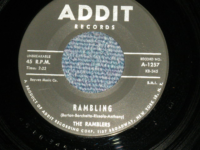 画像1: THE RAMBLERS (SAX ROCKIN'  INST) -  RANBLING : DEVIL TRAIN  ( Ex++/Ex++)  / 1960 US AMERICA ORIGINAL Used 7" 45 Single
