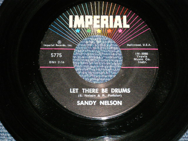 画像1: SANDY NELSON - .LET THERE BE DRUMS : QUITE A BEAT : ( Ex+/Ex+)  /  1961 US AMERICA ORIGINAL Used 7" Single 