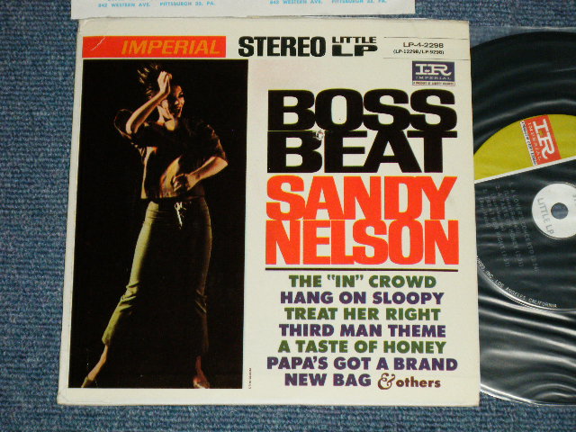 画像1: SANDY NELSON - .BOSS BEAT (Ex+++/MINT- BB,EDSP) / 1966 US AMERICA ORIGINAL Used 7" 33 rpm  EP  with JUKEBOX STRIPE