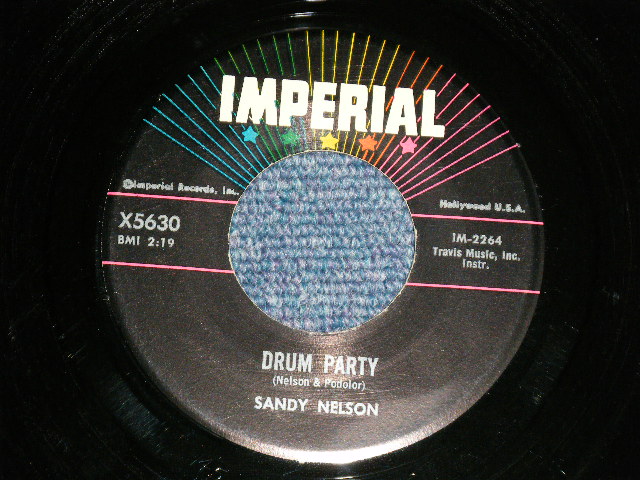 画像1: SANDY NELSON - .DRUM PARTY : BIG NOISE FROM WINNETKA: ( Ex+++/Ex++)  /  1959 US AMERICA ORIGINAL Used 7" Single 
