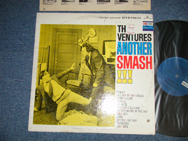 画像1: THE VENTURES - ANOTHER SMASH ( Matrix # A) BST 8006 SIDE-1   1 /B) BST 8006 SIDE-2   1) (Ex++/Ex+++, Ex++ BB Hole) / 1965? Version US AMERICA "DARK BLUE with BLACK PRINT Label" STEREO Used LP 