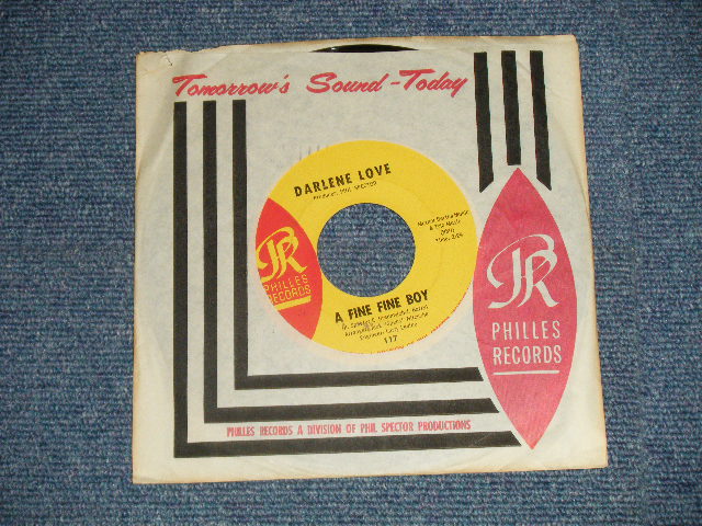 画像1: DARLENE LOVE - A) A FINE FINE BOY  B) NINO AND SONNY (MINT/MINT-) / 1964 US AMERICA  ORIGINAL "YELLOW LABEL" Used 7" SINGLE 