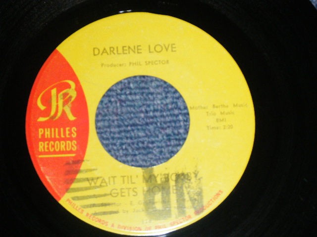 画像1: DARLENE LOVE - A) WAIT TIL' MY BOBBY GETS HOME  B) TAKE IT FROM ME (Ex+++/Ex++ "NR" STAMP ) / 1964 Version US AMERICA  ORIGINAL "YELLOW LABEL" Used 7" SINGLE 