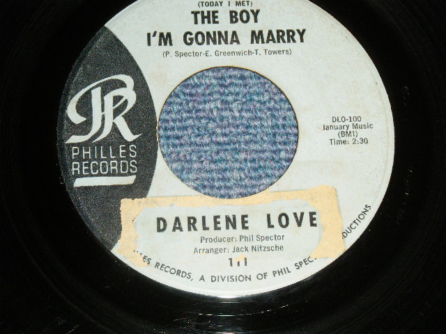 画像1: DARLENE LOVE - A) THE BOY I'M GONNA MARRY B) PLAYING FOR KEEPS ( Ex/Ex TEAROL) / 1963 US AMERICA  ORIGINAL "BLUE LABEL" Used 7" SINGLE 