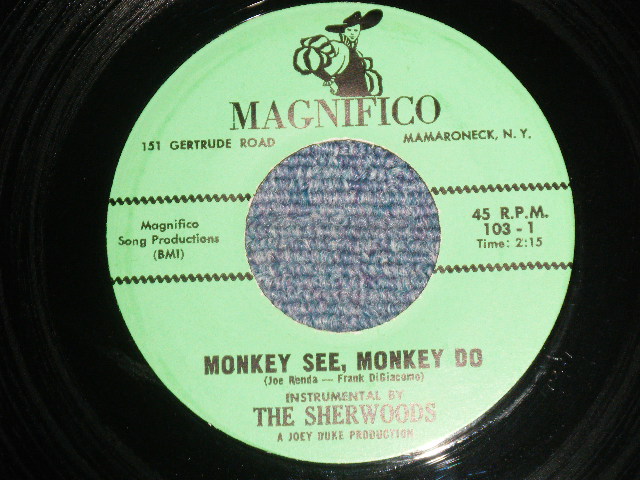 画像1: The SHERWOODS  - A) MONKEY SEE, MONKEY DO  B)  JOURNEY TO THE STARS   ( Ex+++/Ex+++)  /  1961 US AMERICA ORIGINAL Used 7" Single  