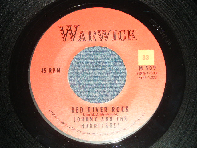 画像1: JOHNNY AND THE HURRICANES - A) RED RIVER ROCK  B) BUCKEYE  ( Ex++/Ex++ STOL)  1960'S  US AMERICA "2nd Press Label" Used 7" Single 
