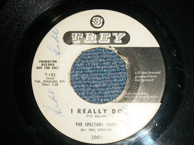 画像1: THE SPECTOR THREE - A) I REALLY DO B) I KNOW WHY (VG+++/VG+++  ) /   1959 US AMERICA  ORIGINAL"WHITE LABEL PROMO" Used 7" Single