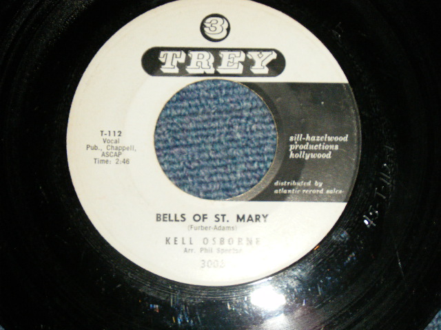 画像1: Kell Osborne ‎- A) Bells Of St. Mary  B) That's Alright Baby(Ex+++/Ex++) /   1960 US AMERICA  ORIGINAL"WHITE LABEL PROMO" Used 7" Single