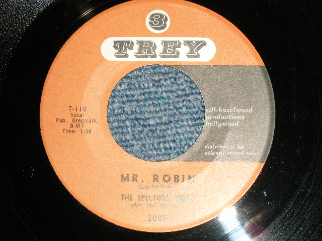 画像1: THE SPECTOR THREE - A) MR. ROBIN B) MY HEART STOOD STILL(Ex+++/Ex+++) /   1960 US AMERICA  ORIGINAL Used 7" Single