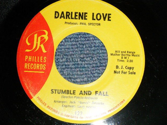 画像1: DARLENE LOVE - A) STUMBLE & FALL B)  QUIET GUY (Ex+++ Looks:MINT-/Ex+++ Looks:MINT-)  / 1964 US AMERICA ORIGINAL "PROMO ONLY" Used 7" 45 Single