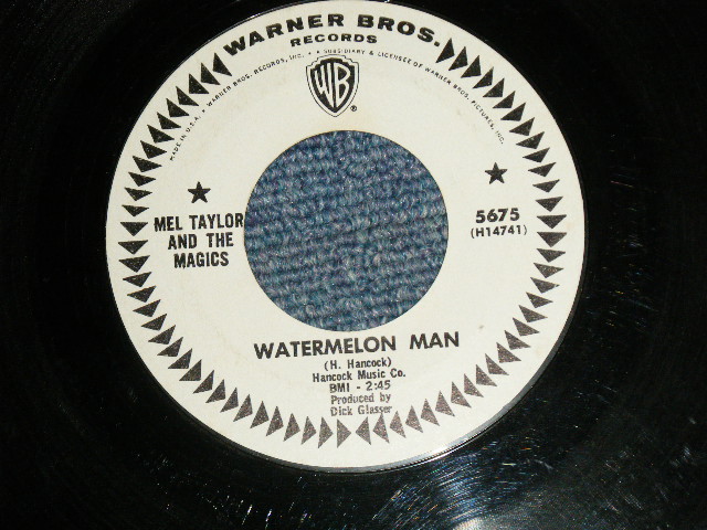 画像1: MEL TAYLOR of The VENTURES - A)WATERMELON MAN  B)SKOKIAAN  ( Ex+/Ex+) / 1965  US AMERICA ORIGINAL White Label Promo 7"SINGLE