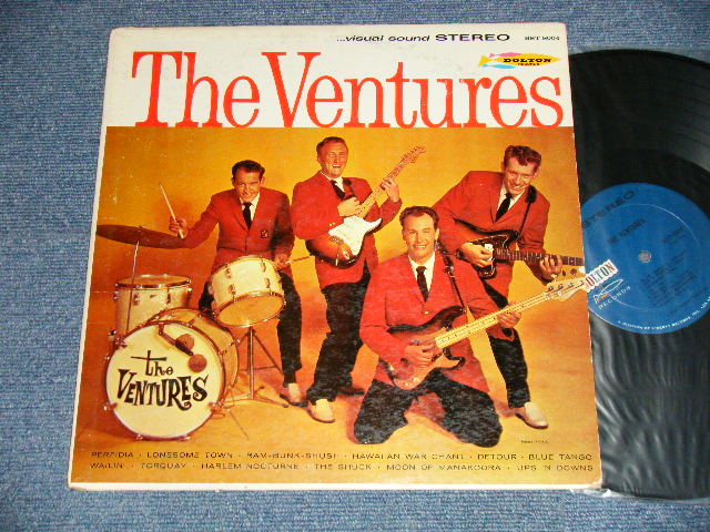 画像1: THE VENTURES - THE VENTURE(2nd Album) ( Matrix # A)BST-8004-1 SIDE-1   B)BST-8004-1 SIDE-2)  (Ex++/Ex+++ B-1,2:Ex+) / 1963? Version US AMERICA  "DARK BLUE with BLACK PRINT Label"  STEREO Used LP  