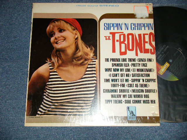 画像1: THE T-BONES -  SIPPIN' 'N CHIPPIN' ( STEREO / "4" Credit BC,LST-7446-1 SIDE1/LST-7446-1 SIDE2) ( MINT-/Ex+++ )  / 1966 US AMERICA ORIGINAL "1st Press Label"  STEREO Used LP  
