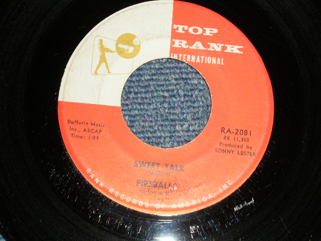 画像1: THE FIREBALLS - A) SWEET TALK  B) ALMOST PARADISE (Ex+/Ex+) / 1960 US AMERICA ORIGINAL Used 7" 45 rpm Single 