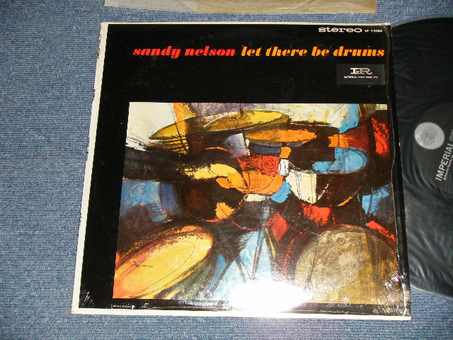 画像1: SANDY NELSON -  LET THERE BE DRUMS (MINT-/MINT- Ex+++) / 1962 US AMERICA 1st Press "BLACK with SILVER PRINT 'IMPERIAL STEREO' at CENTER HOLE Label" STEREO  Used  LP 