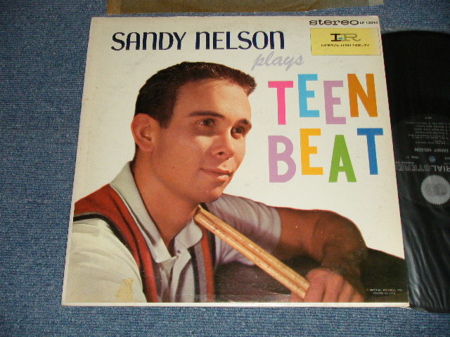 画像1: SANDY NELSON - PLAYS TEEN BEAT (Ex+/Ex+++ EDSP) / 1960 US AMERICA 1st Press "BLACK with SILVER PRINT 'IMPERIAL STEREO' at CENTER HOLE Label" STEREO  Used  LP 