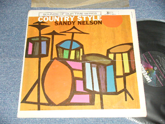 画像1: SANDY NELSON - COUNTRY STYLE (Ex/VG+ EDSP) / 1962 US AMERICA ORIGINAL 1st Press "BLACK with 5 STARS Label" MONO  Used  LP