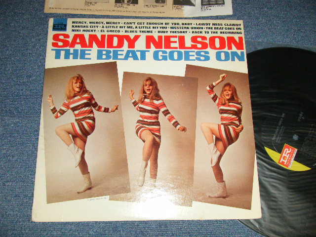 画像1: SANDY NELSON - THE BEAT GOES ON (Ex++/MINT- Looks:Ex+ Clouded)  / 1967 US AMERICA ORIGINAL  "PROMO" 1st Press "BLACK with GREEN Label" MONO  Used  LP