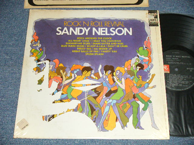 画像1: SANDY NELSON - ROCK 'N ROLL REVIVAL (MINT-/MINT-)  / 1968 US AMERICA ORIGINAL 1st Press "BLACK with GREEN Label" STEREO  Used  LP