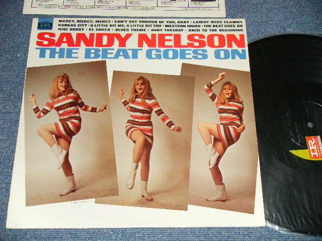 画像1: SANDY NELSON - THE BEAT GOES ON (Ex+++/Ex+++ B-2:Ex++ )  / 1967 US AMERICA ORIGINAL 1st Press "BLACK with GREEN Label" MONO  Used  LP
