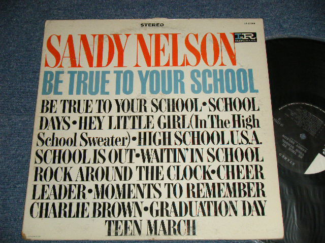 画像1: SANDY NELSON - BE TRUE TO YOUR SCHOOL (Ex+/Ex++)   / 1964 US AMERICA ORIGINAL 1st Press "BLACK with PINK and WHITE Label" STEREO Used  LP
