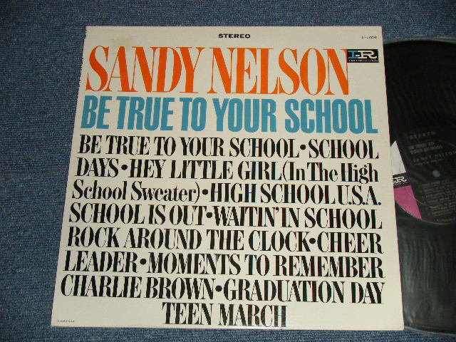 画像1: SANDY NELSON - BE TRUE TO YOUR SCHOOL (Ex+++/Ex+++  Looks:Ex++)   / 1964 US AMERICA ORIGINAL 1st Press "BLACK with PINK and WHITE Label" STEREO Used  LP