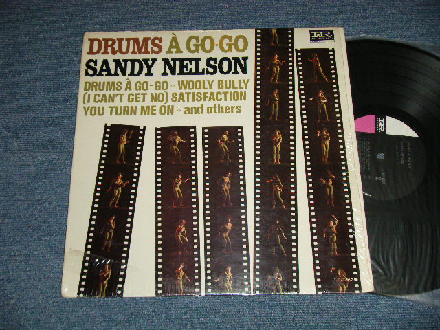 画像1: SANDY NELSON - DRUMS A GO-GO (MINT-/Ex+++)  / 1965 US AMERICA ORIGINAL 1st Press "BLACK with PINK and WHITE Label"  MONO Used  LP