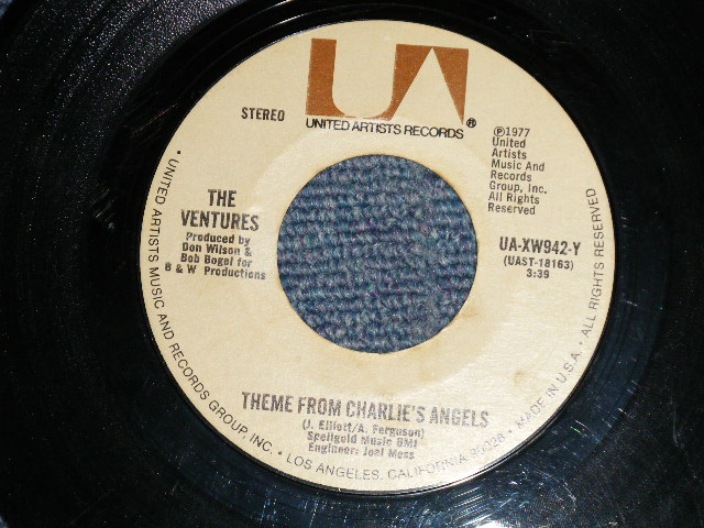 画像1: THE VENTURES - A) THEME FROM THE CHARLIE'S ANGELS  B) THEME FROM STARSKY & HUTCH (Ex/Ex)/ 1977 US AMERICA ORIGINAL Used 7" SINGLE 