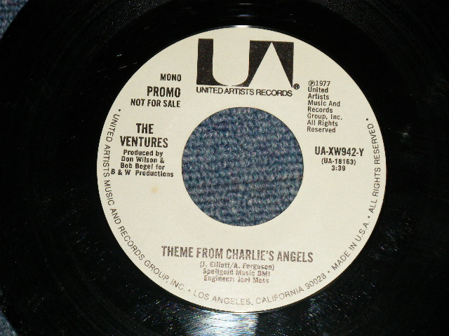 画像1: THE VENTURES -  THEME FROM THE CHARLIE'S ANGELS  A) MONO / B) STEREO (Ex+++/Ex+++)/ 1977 US AMERICA ORIGINAL "PROMO ONLY SAME FLIP" Used 7" SINGLE 