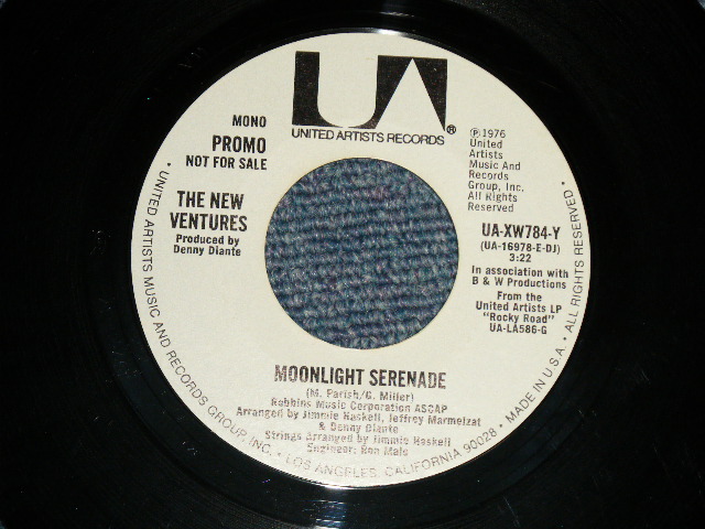 画像1: THE VENTURES - MOONLIGHT SERENADE  A) MONO / B) STEREO (MINT-/MINT-)/ 1976 US AMERICA ORIGINAL "PROMO ONLY SAME FLIP" Used 7" SINGLE 