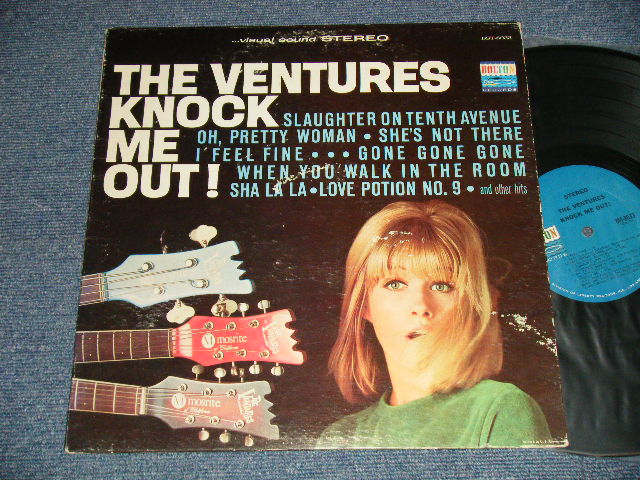 画像1: THE VENTURES - KNOCK ME OUT (Without or NONE "TOMORROW'S LOVE" Version ) (Matrix # A)BST-8033-2 SIDE-1 1A  B)BST-8033-  SIDE-2-1A) (Ex/Ex++) / 1965 US AMERICA 2nd Press "BLUE with BLACK Print Label" STEREO Used LP  