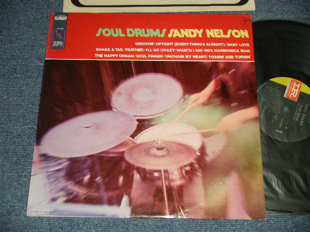 画像1: SANDY NELSON - SOUL DRUM (Ex+/Ex++ SWOFC, SEAMEDSP) / 1968 US AMERICA ORIGINAL 1st Press "BLACK with GREEN Label" STEREO Used LP