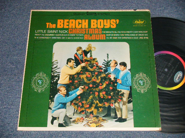 画像1: The BEACH BOYS - CHRISTMAS ALBUM (MATRIX #  A) ST1-2164-A1 IAM  &  B) ST2-2164-B2  IAM & ) (Scranton Press) (Ex+/Ex++)/ 1964 US AMERICA ORIGINAL "BLACK With RAINBOW Label" STEREO Used LP
