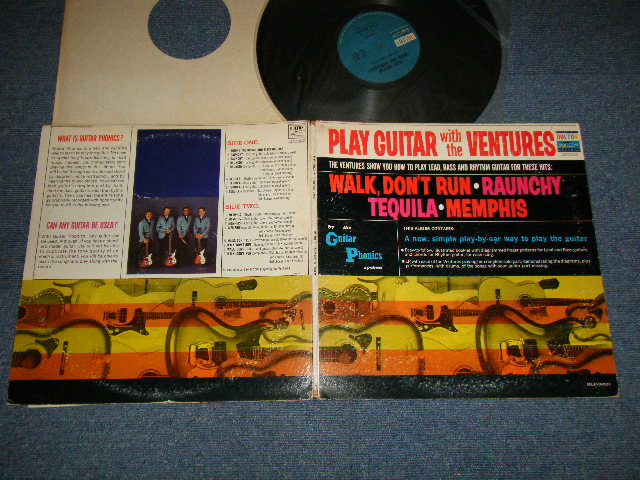 画像1: THE VENTURES - PLAY GUITAR WITH THE VENTURES (VG++Ex++ EDSP) /  US AMERICA ORIGINAL 2nd Press "BLUE with BLACK PRINT Label" MONO Used LP 