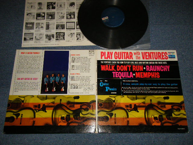 画像1: THE VENTURES - PLAY GUITAR WITH THE VENTURES (Ex++/Ex+++) /1965 US AMERICA ORIGINAL 1st Press "BLUE with SILVER PRINT Label" MONO Used LP 