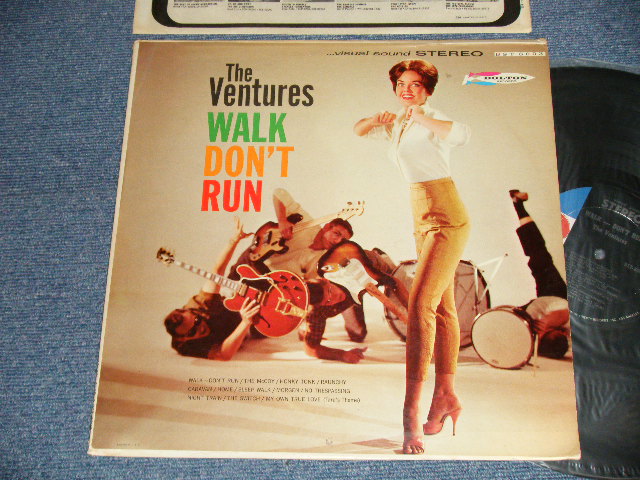 画像1: THE VENTURES - WALK DON'T RUN (Ex++/Ex+++) / 1966? Version US AMERICA 5th Press "'D' MARK Label" STEREO Used LP 