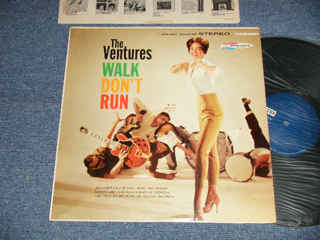 画像1: THE VENTURES - WALK DON'T RUN (Ex++/Ex++ Looks:Ex+ SEAM EDSP) / 1962? US AMERICA 3rd Press "DARK BLUE with SILVER Print Label" STEREO Used LP 
