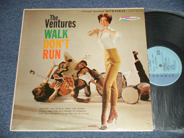 画像1: THE VENTURES - WALK DON'T RUN (Ex++, Ex+/Ex+++ Looks:Ex++) / 1961? US AMERICA 2nd Press "LIGHT BLUE Label" STEREO Used LP 