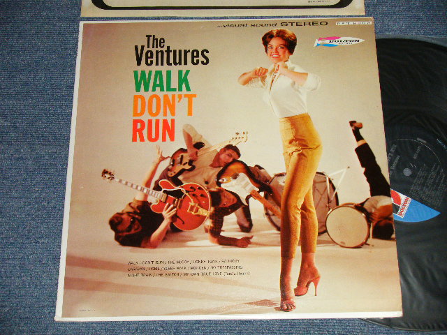 画像1: THE VENTURES - WALK DON'T RUN (Ex+++/MINT- EDSP) / 1966? Version US AMERICA 5th Press "'D' MARK Label" STEREO Used LP 